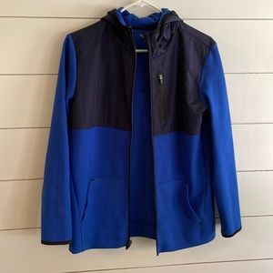 Boys Old Navy XXL Blue and Navy hooded jacket